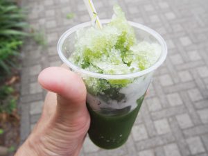 Matcha green tea flavor Shaved Ice