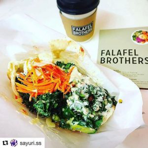 Falafel sandwich of FALAFEL BROTHERS